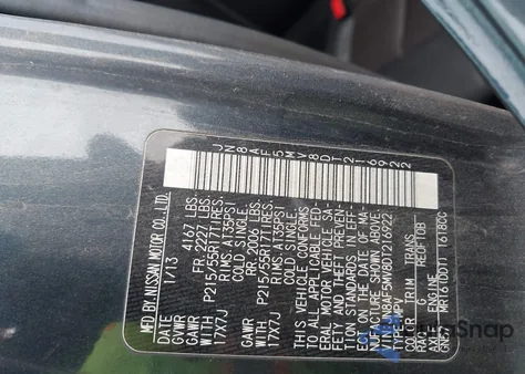 2013 Nissan Juke Sl z USA, uszkodzony, nr VIN JN8AF5MV8DT216922